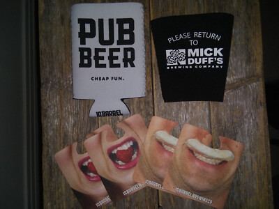 Mick Duff's Brewery 10 Barrel Brewing 2-Koozies 4-Coasters Collector Beer Gear