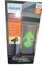 Philips Halloween Ghost Skeleton Apparition Motion Projector Green LED