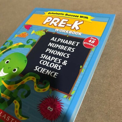 Scholastic - PRE-K Workbook with Motivational Stickers | eBay