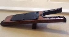 Deluxe Wood ** Boot Jack ** Boot Puller ** Shoe Remover ** With BLACK BLING
