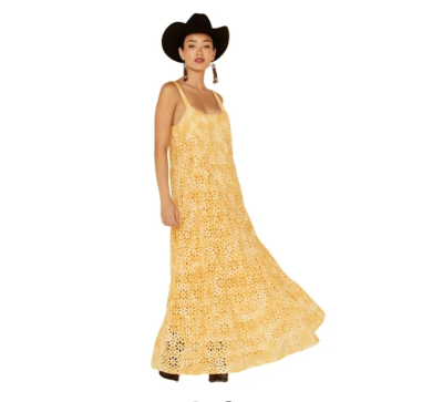 Jen's Pirate Booty Women's Flower Power Eyelet Lace Maxi Dress - SSP22-18 GOLD | eBay Jen's Pirate Booty Women's Flower Power Eyelet Lace Maxi Dress - SSP22-18 GOLD | eBay