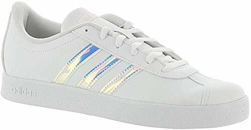 Кроссовки Adidas Kids VL Court 2.0, Белый/Прозрачный оранжевый