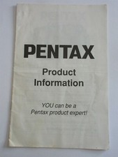 PENTAX Product Information vintage camera booklet