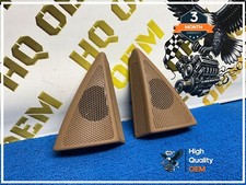 2003 - 2009 MERCEDES W211 E320 LEFT & RIGHT TWEETER SPEAKERS COVER SET BROWN OEM