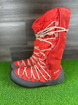 Columbia omni-grip Boots size Size 5 Red