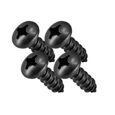 Stainless Steel License Plate Screws, Rustproof, Black Oxidizied in USA by  Pac