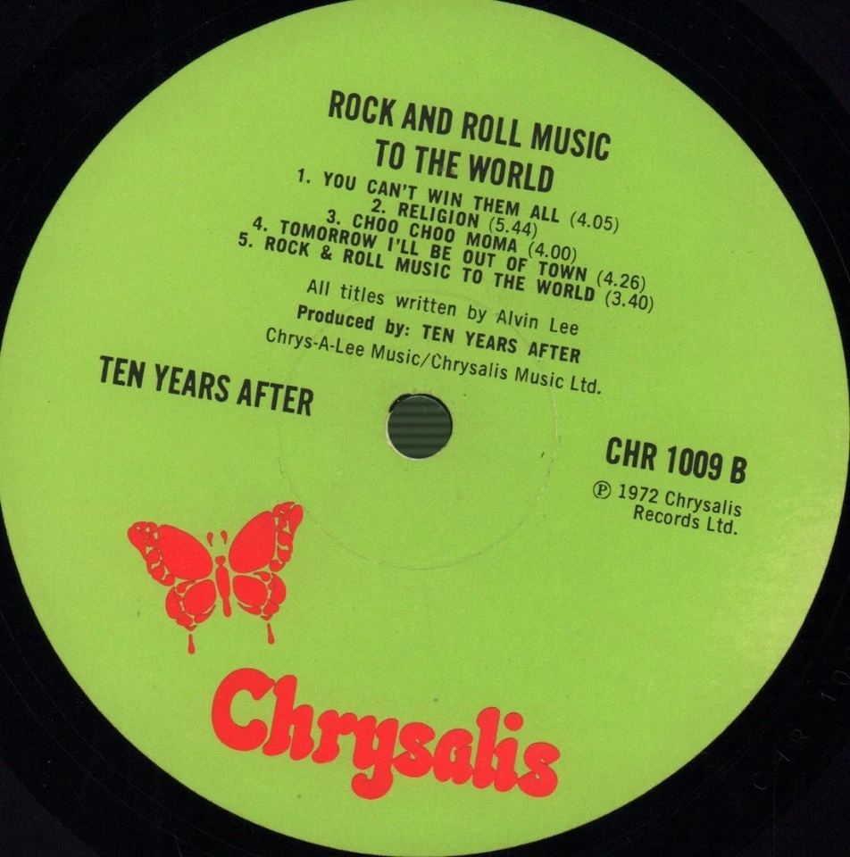 Ten Years After Rock and Roll Music To the World LP vinyl UK Chrysalis 1972 - Image 4 of 4