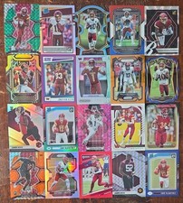 NFL Washington Commanders Prizm Color Parallel 20 Card Lot Collection No Commons