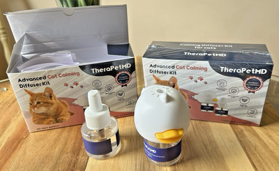 TheraPetMD Diffuser Advanced Cat Calming Kits 2 Diffusers 3 Refills New Plug Ins