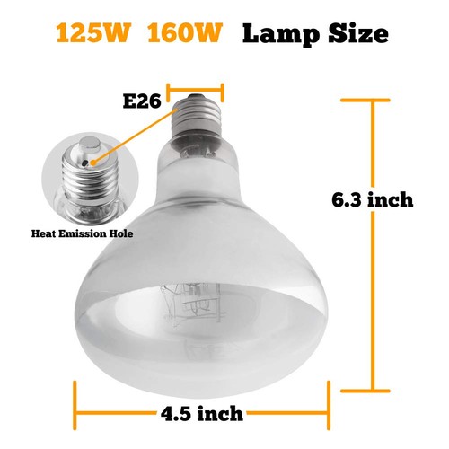 Inifinity Light Bulb TEKIZOO UVA UVB Sun Lamp High Intensity Self-Ballasted Heat Basking ...