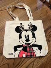 RARE Disney Christmas Mickey Reindeer Canvas ...