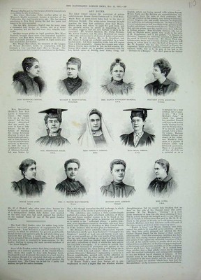 Alter antiker Druck 1897 Portrait Foltz Sorabji Lauten Akesson Dichter Haskell 19.