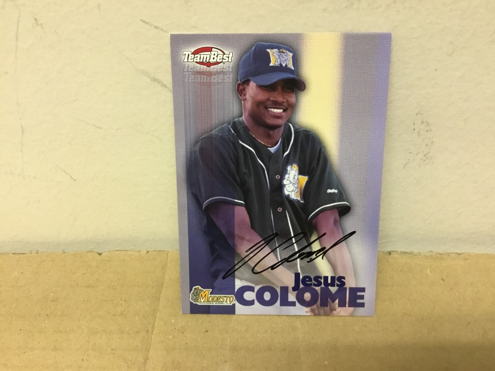 Jesus Colome Autographed Minor League Card - 1999 Team Best Baseball