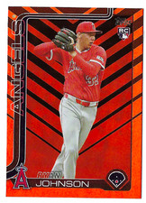 2025 Topps Update Ryan Johnson RC Holiday Foil US121 Angels Ships w/ Toloader
