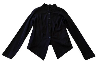 PAL OFFNER PENGUIN BLACK Asymmetrical JACKET 4/S Avant Garde Blazer $800 Collar