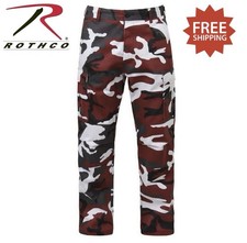 Rothco 7918 BDU Pants Red Camo Tactical 6-Pocket Military Fatigues - Size 3XL