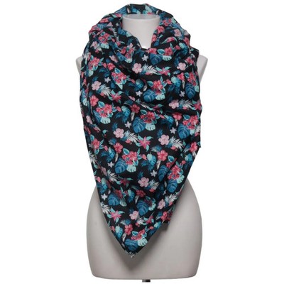 Twilfit, Sommerschal, Damen, Schwarz/Mehrfarbig, Blumen, 150 cm, 140 #99D