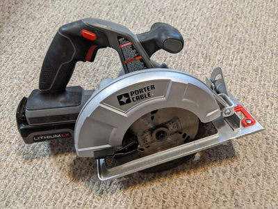 #ad Porter Cable Circular Saw Handheld Cordless PCL186CS 18V Type 1 6 1 2quot; $29.99
