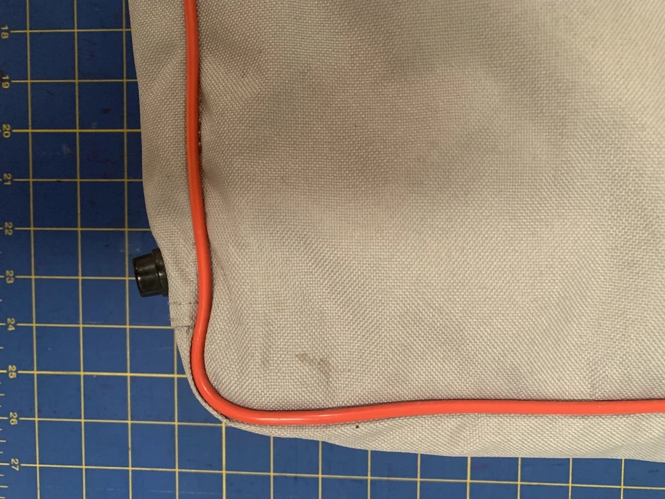 Bernina Embroidery Unit Carrying Case. Sz 17" x 12" x 4” Red/Grey canvas Bag. - image 3 of 4