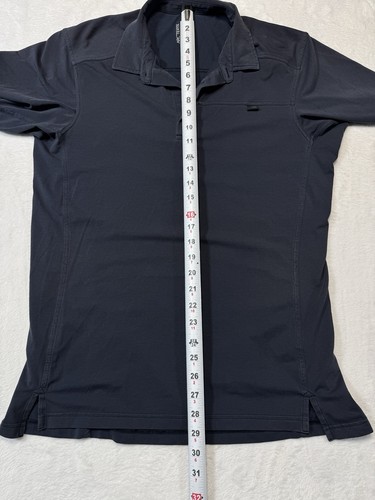Arcteryx Polo Shirt Short Sleeve Lightweight Solid Cobalt Blue Size M - Picture 6 of 7