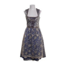 Country Line, Dirndl, Größe: 36, Blau/Mehrfarbig, Paisley, Spitze, Damen #RaF