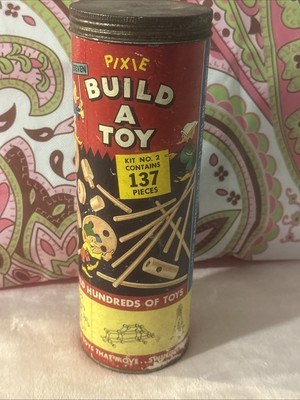 Vintage 1950s Build A Toy Pixie Stix