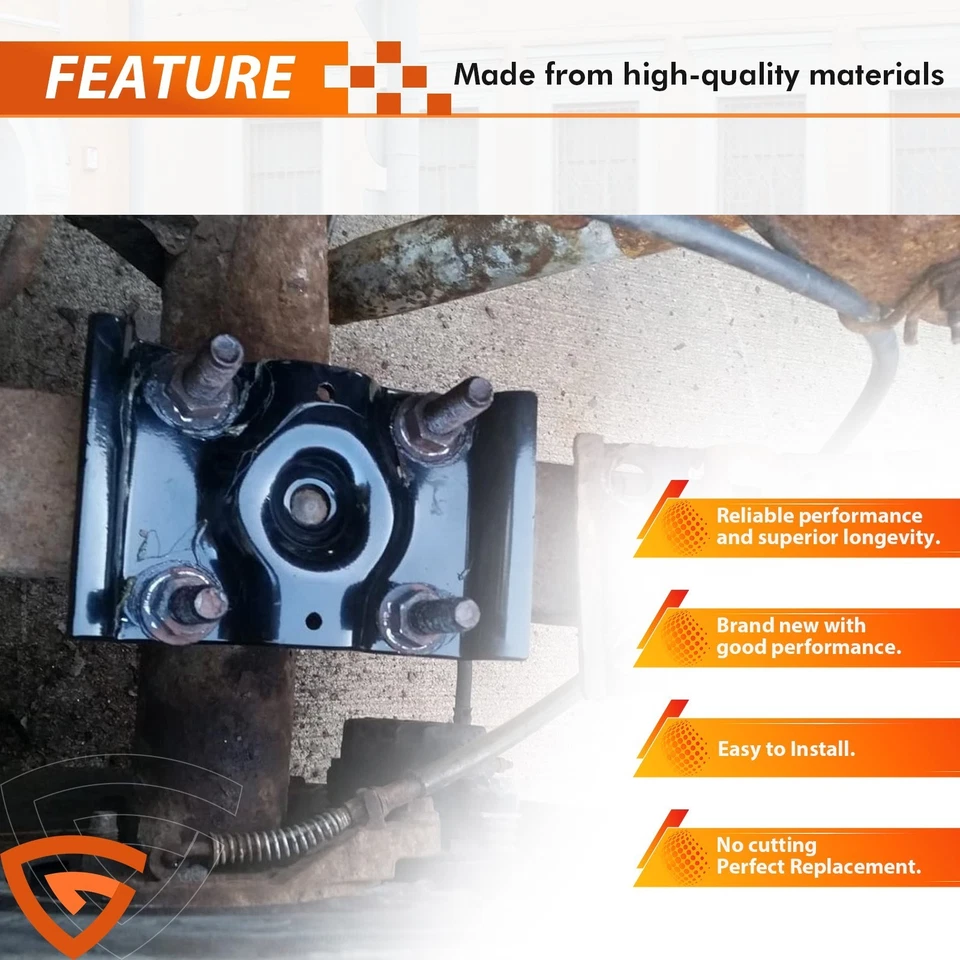 2 Para Ford F-250 F-350 Super Duty Eje Trasero Resorte U Perno Placa Soporte NUEVO Foto 4 de 4