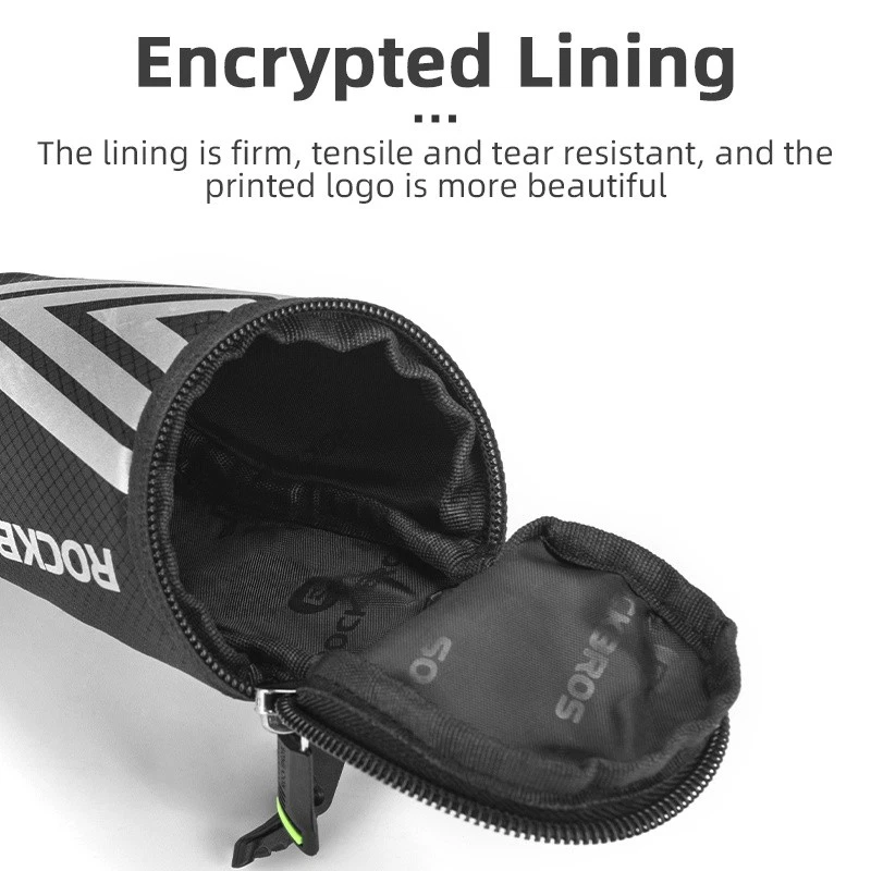 ROCKBROS Bike Saddle Bag Bicycle Seat Bag Under Seat Bike Tail Storage Pouch - Image 4 of 4