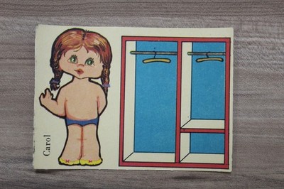 1973 ''Baby Modas'' Vintage Paper Doll Set   Fiesta (Spain) - CAROL