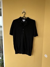 Men  s Reiss Merino Wool Short Sleeve Polo Size S