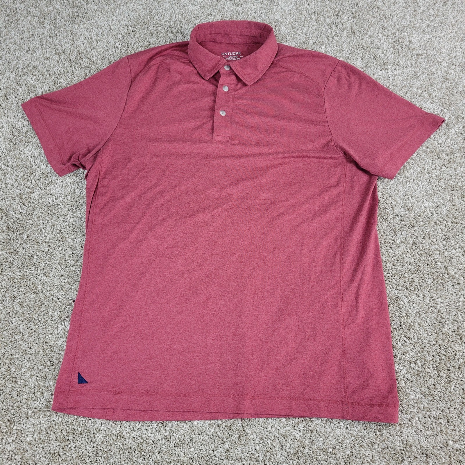 Untuckit Mens Medium Solid Red Performance Stretc… - image 2