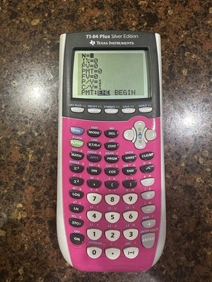Texas Instruments TI-84 Plus Silver Edition Graphing Calculator W/Cover TESTED