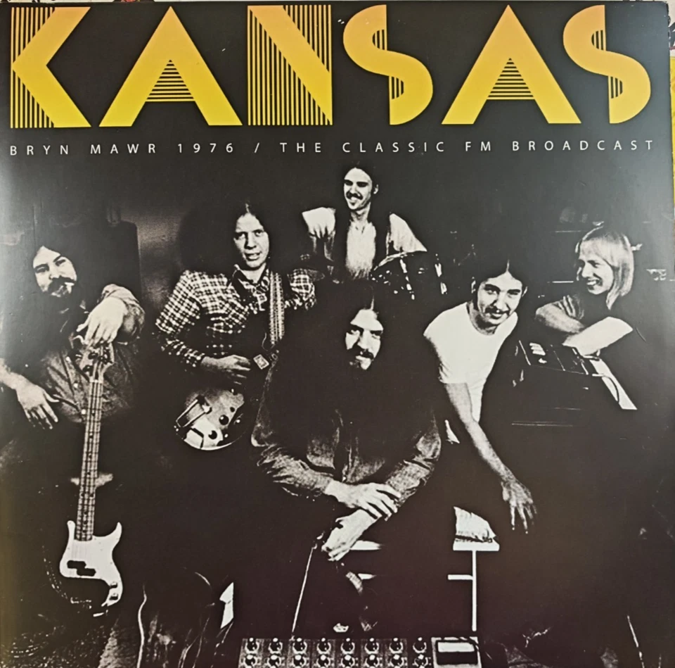Kansas Bryn Mawr 1976 LP Album vinyl record limited 2 x yellow on Back On Black Foto 3 de 4