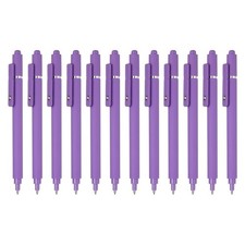 12 Pcs Retractable Gel Pens, 0.5mm Black Ink, Smooth Writing, Quick Dry, Cute Ae