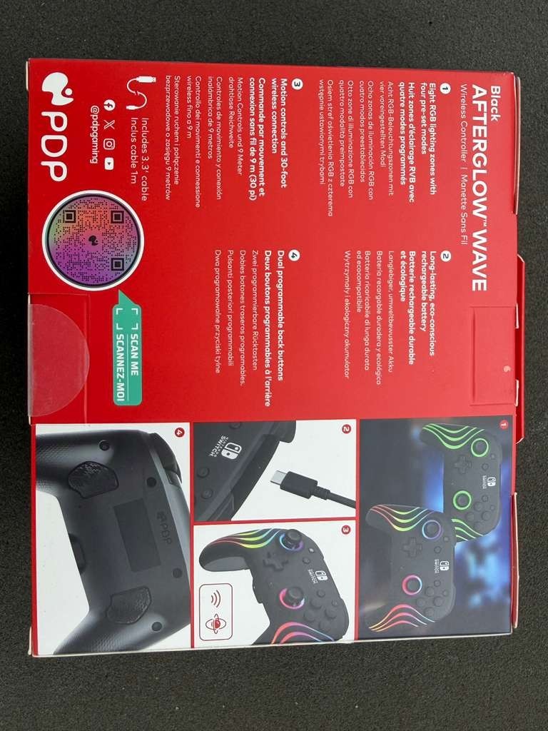 Nintendo Switch Afterglow Wave Wireless Controller – Lighting 2