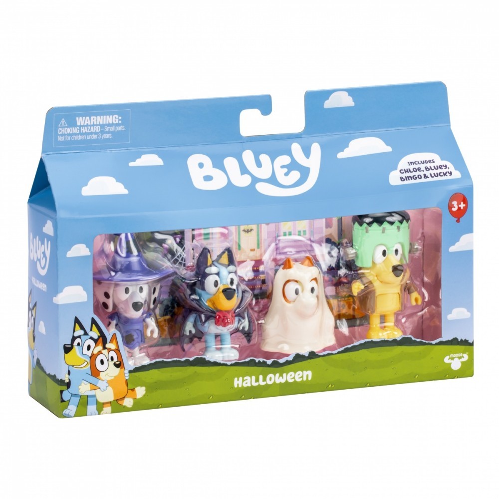 630996176559 Bluey Figurki Bal przebieraców 4-pak Tm Toys