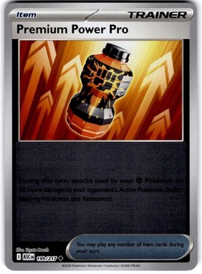 Pokemon Premium Power Pro Ascended Heroes 199/217 Reverse Holo Near Mint English