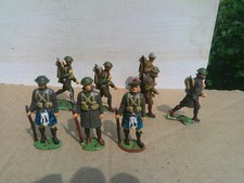 authenticast, Milicast HE, 8x ww1 US  British Infantry lead 54mm painted, LM