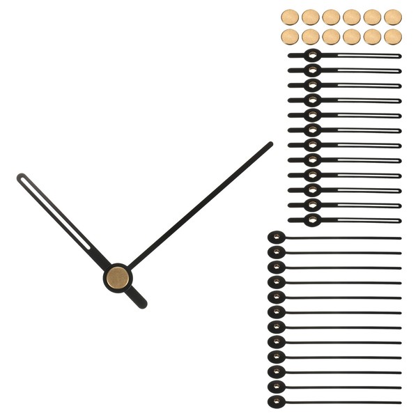 Ersatz-Uhrzeiger-Set, 12-Teiliges Ersatz-Uhrzeiger-Set, Uhrwerk Schwarz, A22-image