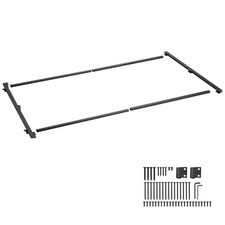 Uimoso Adjustable Gate Kit for 60-96 in Openings and 6-7 ft High Fences, Black