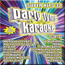 Party Tyme Karaoke - Super Hits 32 16-song CD G - Music CD