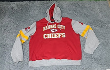 Kansas City Chiefs Sweatshirt Hoodie Mens XL NFL Football Red Gray Pullover