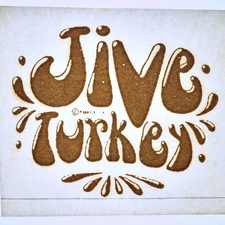 Original VINTAGE 1970s Heat Transfer | Jive Turkey Gold Glitter
