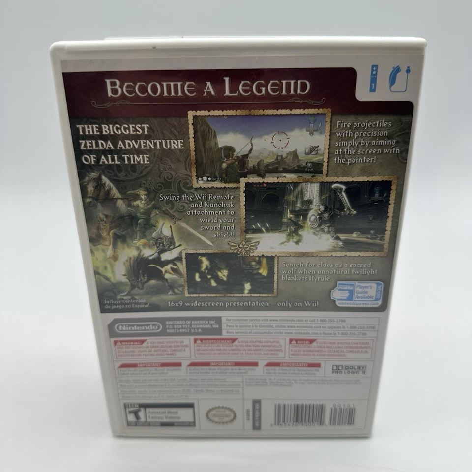 The Legend of Zelda: Twilight Princess (Nintendo Wii, 2006) CIB w/ Manual Tested - Image 2 of 4