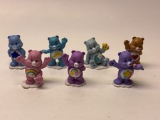Vintage Care Bears Mini Figures Lot of 7 PVC TCFC Kenner 1983 1984