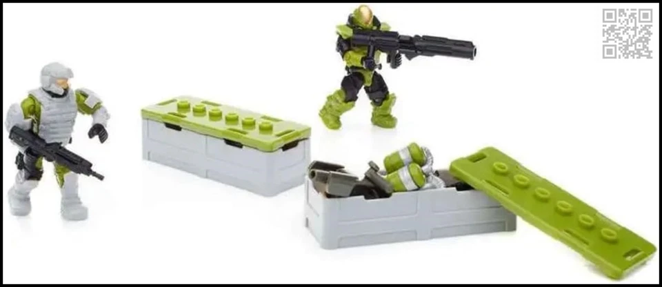 PACK PERSONALIZADOR MARINO HALO MEGA BLOKS CONSTRUX UNSC FDY41 Foto 3 de 4