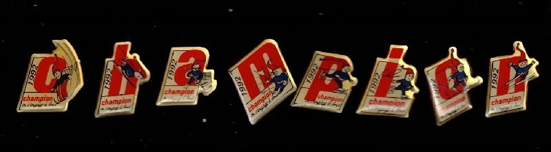 Lot 8 pin's CHAMPION Jeux Olympiques Albertville 1992 - Photo 1/1