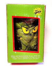 The GRINCH Glass Tumbler  Socks in Box 2022