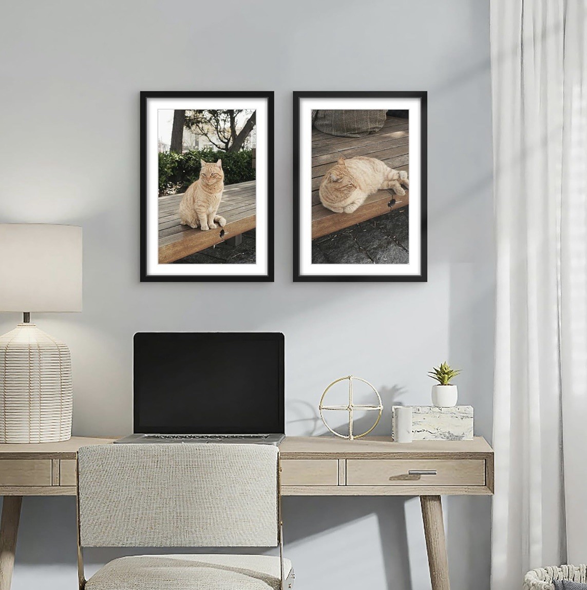 Set of 2 13 x 19 inch picture frames, for 11 x 17 inch photos