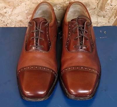 Barker Flex Komfort Braun Leder Oxford Herren Formelle Schuhe UK 8 